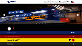 What Mvg.de website looked like in 2022 (2 years ago)
