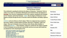 What Masjidtucson.org website looked like in 2022 (3 years ago)