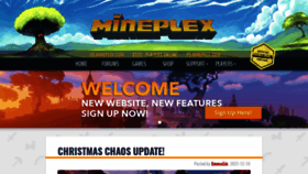 What Mineplex.com website looked like in 2022 (2 years ago)