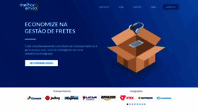 What Melhorenvio.com.br website looked like in 2022 (2 years ago)
