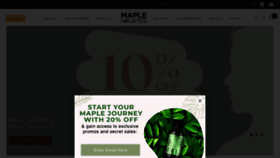 What Mapleholistics.com website looked like in 2022 (2 years ago)