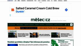 What Mesec.cz website looked like in 2022 (2 years ago)