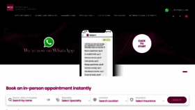 What Medcare.ae website looked like in 2022 (2 years ago)
