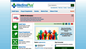 What Medlineplus.gov website looked like in 2022 (2 years ago)