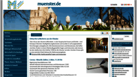 What Muenster.de website looked like in 2022 (2 years ago)