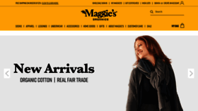 What Maggiesorganics.com website looked like in 2022 (2 years ago)