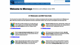 What Microsystools.com website looked like in 2022 (2 years ago)
