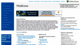 What Medknow.com website looked like in 2022 (2 years ago)