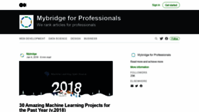 What Mybridge.co website looked like in 2022 (2 years ago)