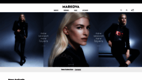 What Markova.com website looked like in 2022 (2 years ago)