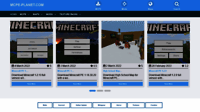 What Mcpe-planet.com website looked like in 2022 (4 years ago)