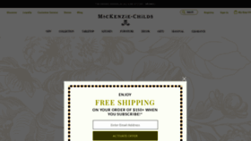 What Mackenzie-childs.com website looked like in 2022 (2 years ago)