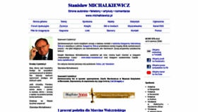 What Michalkiewicz.pl website looked like in 2022 (4 years ago)