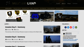 What Militaryland.net website looked like in 2022 (2 years ago)