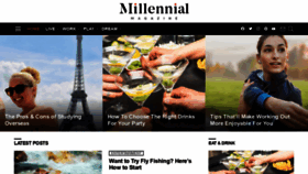 What Millennialmagazine.com website looked like in 2022 (2 years ago)