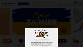 What Muziker.sk website looked like in 2022 (2 years ago)