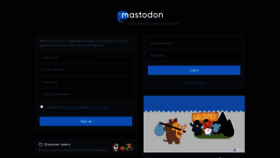 What Mastodon.social website looked like in 2022 (2 years ago)