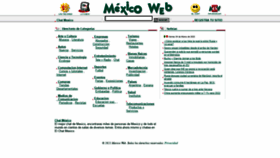 What Mexicoweb.com.mx website looked like in 2022 (2 years ago)