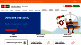 What Mbank.sk website looked like in 2022 (2 years ago)