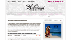 What Maharaniweddings.com website looked like in 2022 (3 years ago)