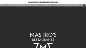 What Mastrosrestaurants.com website looked like in 2022 (2 years ago)