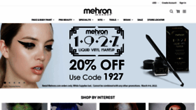 What Mehron.com website looked like in 2022 (2 years ago)
