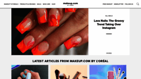 What Makeup.com website looked like in 2022 (2 years ago)