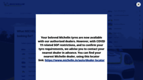 What Michelin.in website looked like in 2022 (2 years ago)
