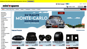 What Minispares.com website looked like in 2022 (2 years ago)
