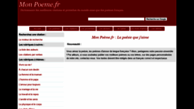 What Mon-poeme.fr website looked like in 2022 (2 years ago)