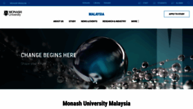 What Monash.edu.my website looked like in 2022 (2 years ago)