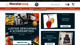 What Monsterzeug.de website looked like in 2022 (2 years ago)