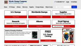 What Mysticstamp.com website looked like in 2022 (2 years ago)