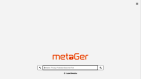What Metager.org website looked like in 2022 (2 years ago)