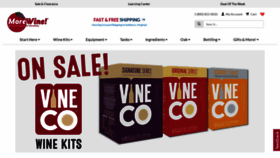 What Morewinemaking.com website looked like in 2022 (3 years ago)