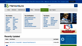 What Marks4sure.com website looked like in 2022 (2 years ago)