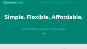 What Mainstreethost.com website looked like in 2022 (3 years ago)
