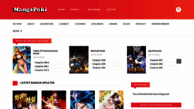 What Mangapoki.com website looked like in 2022 (2 years ago)