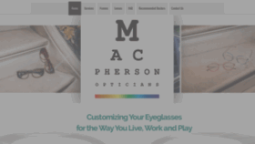 What Macphersonopticians.com website looked like in 2022 (2 years ago)