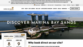 What Marinabaysands.com website looked like in 2022 (2 years ago)