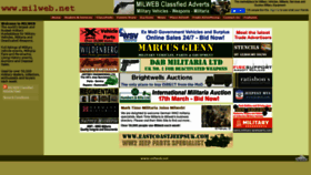 What Milweb.net website looked like in 2022 (2 years ago)
