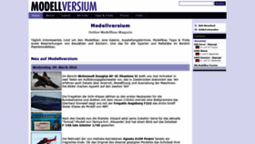 What Modellversium.de website looked like in 2022 (2 years ago)