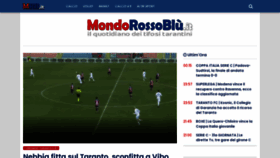 What Mondorossoblu.it website looked like in 2022 (2 years ago)