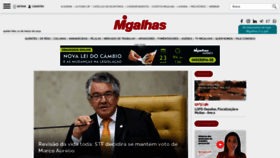 What Migalhas.com.br website looked like in 2022 (3 years ago)
