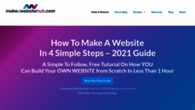 What Makeawebsitehub.com website looked like in 2022 (2 years ago)