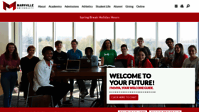 What Maryville.edu website looked like in 2022 (2 years ago)
