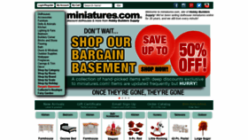 What Miniatures.com website looked like in 2022 (2 years ago)
