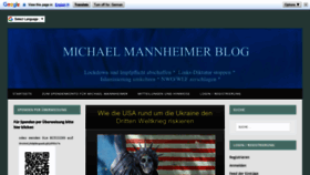 What Michael-mannheimer.net website looked like in 2022 (2 years ago)