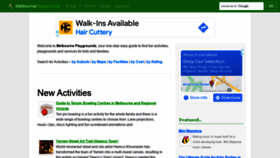 What Melbourneplaygrounds.com.au website looked like in 2022 (2 years ago)