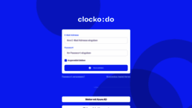 What My.clockodo.com website looked like in 2022 (2 years ago)